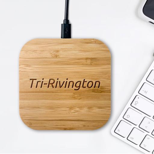 Tri Rivington Bamboo Wireless Chargers