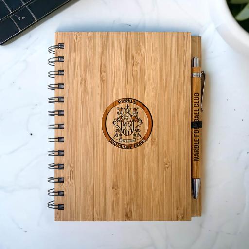 Wardle FC Bamboo Notebook & Pen Sets