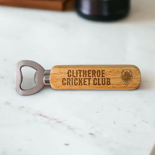 Clitheroe Cricket Club Bottle Opener