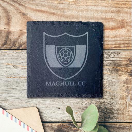 Maghull Cricket Club Slate Coasters (sets of 4)