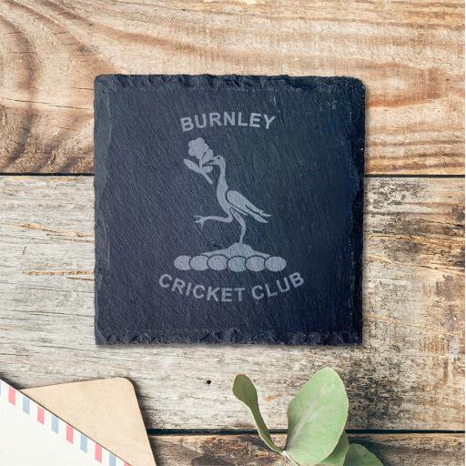 Burnley Cricket Club Slate Coasters (sets of 4)