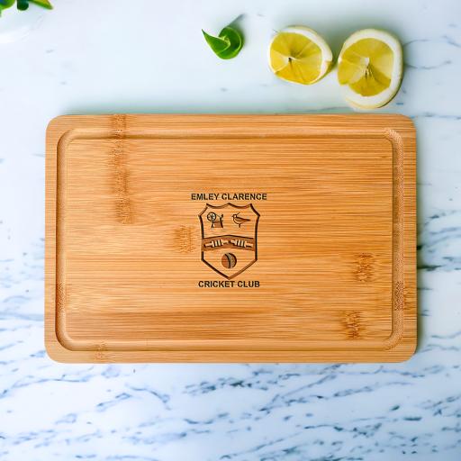Emley Clarence Cricket Club Wooden Cheeseboards/Chopping Boards