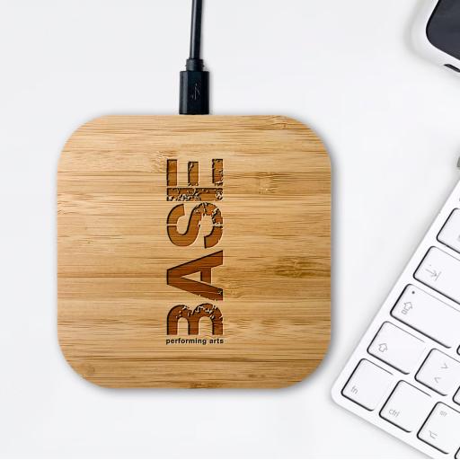 Base Performing Arts Bamboo Wireless Chargers