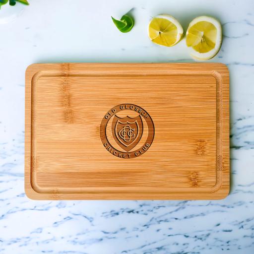 Old Glossop Cricket Club Wooden Cheeseboards/Chopping Boards