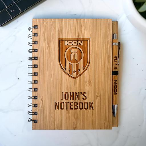 United Sports Coaching Bamboo Notebook & Pen Sets