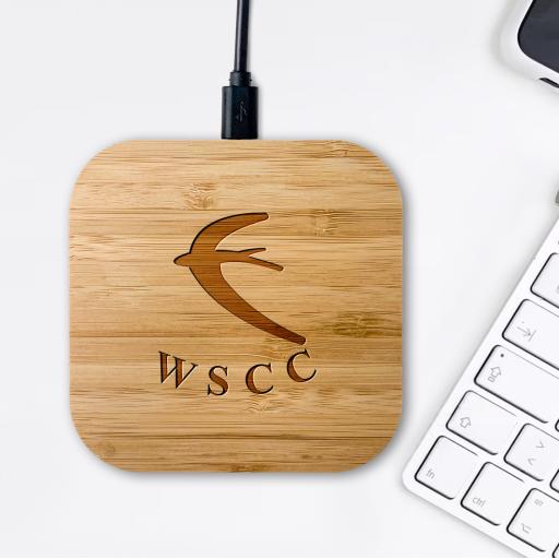 Witney Swifts Cricket Club Bamboo Wireless Chargers