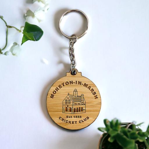Moreton-In-Marsh Cricket Club Club Crest Keyring