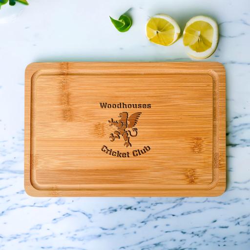Woodhouses Cricket Club Wooden Cheeseboards/Chopping Boards