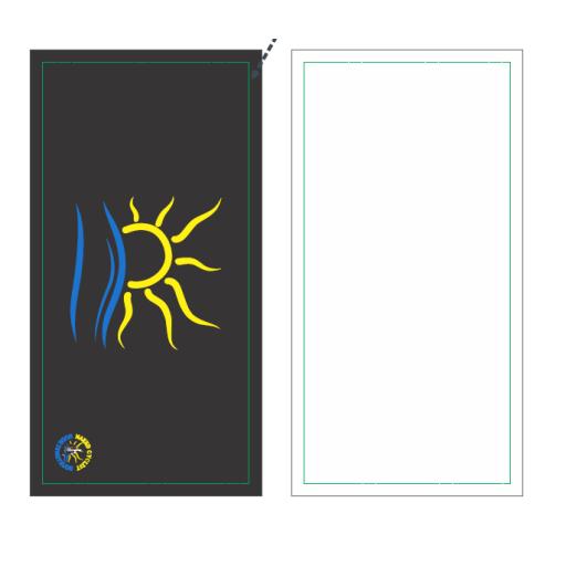 THE NAKED CYCLIST HAND TOWEL