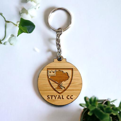 Styal Cricket Club Club Crest Keyring