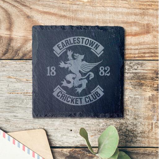 Earlestown Cricket Club Slate Coasters (sets of 4)