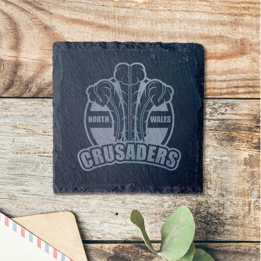 North Wales Crusaders Foundation Slate Coasters (sets of 4)