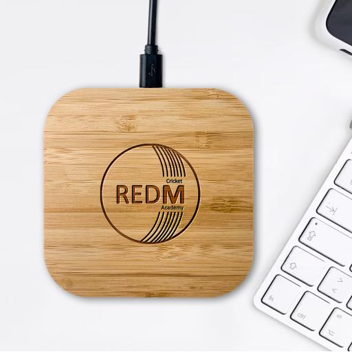 REDM Cricket Academy Bamboo Wireless Chargers