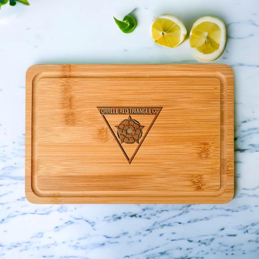 Orrell Red Triangle CC Wooden Cheeseboards/Chopping Boards