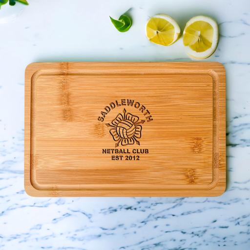 Saddleworth Netball Club Wooden Cheeseboards/Chopping Boards