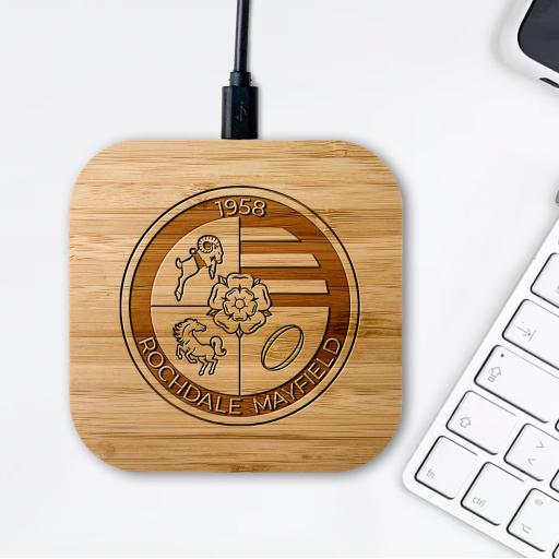 Mayfield ARLFC Bamboo Wireless Chargers