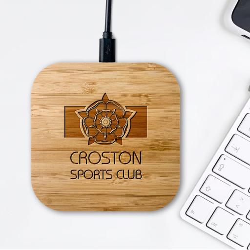 Croston Sports Club Bamboo Wireless Chargers