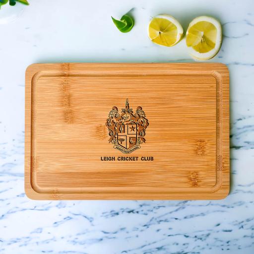 Leigh Cricket Club Wooden Cheeseboards/Chopping Boards