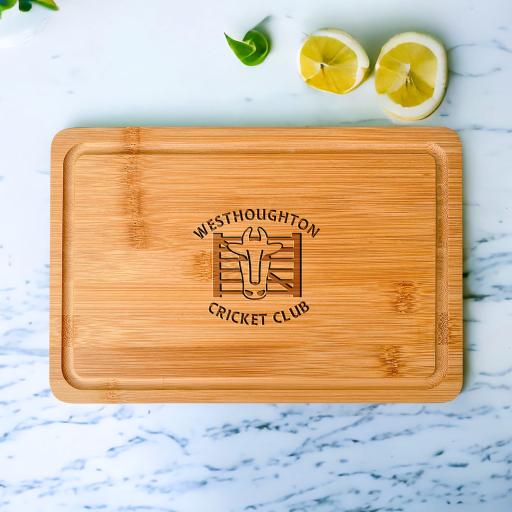 Westhoughton Cricket Club Wooden Cheeseboards/Chopping Boards