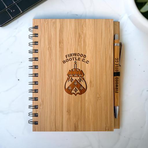 Firwood Bootle Cricket Club Bamboo Notebook & Pen Sets