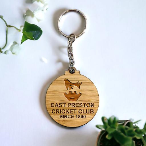 East Preston Cricket Club Club Crest Keyring