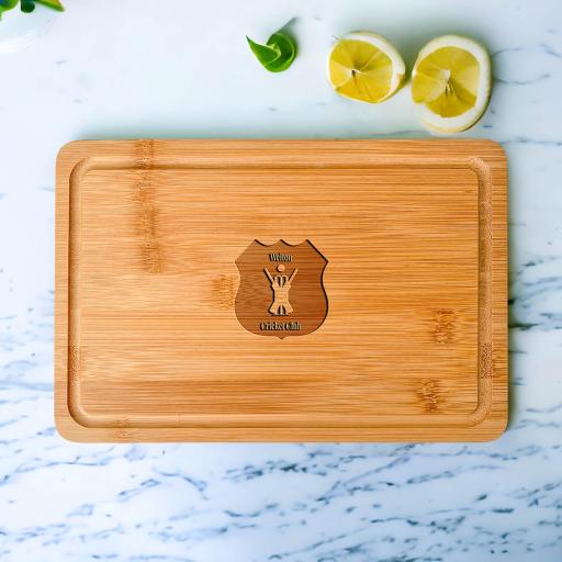 Welton Cricket Club Wooden Cheeseboards/Chopping Boards