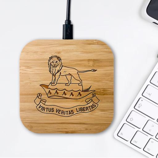 Glossop Cricket Club Bamboo Wireless Chargers