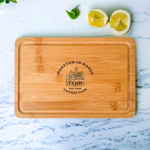 Moreton-In-Marsh Cricket Club Wooden Cheeseboards/Chopping Boards