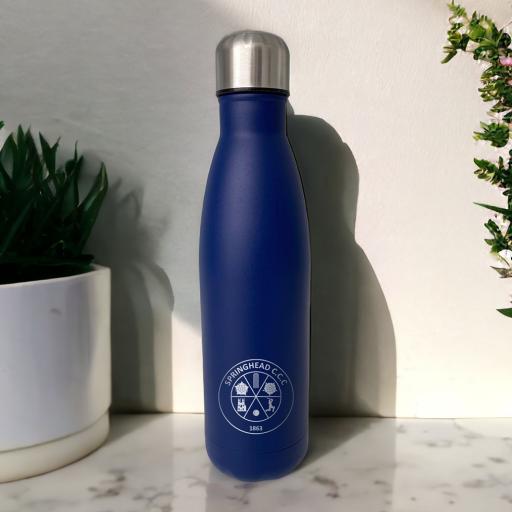Springhead Cricket Club Insulated Stainless Steel Flasks