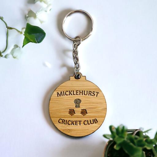 Micklehurst Cricket Club Club Crest Keyring