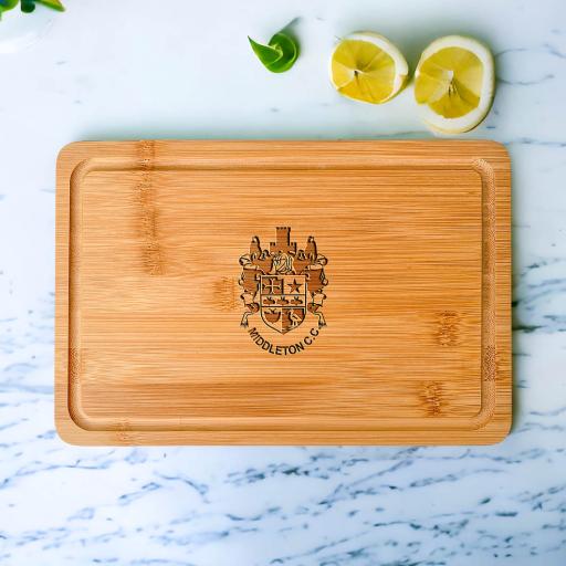 Middleton Cricket Club Wooden Cheeseboards/Chopping Boards