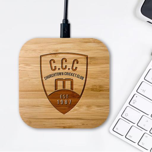 Churchtown CC Bamboo Wireless Chargers