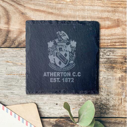 Atherton Cricket Club Slate Coasters (sets of 4)