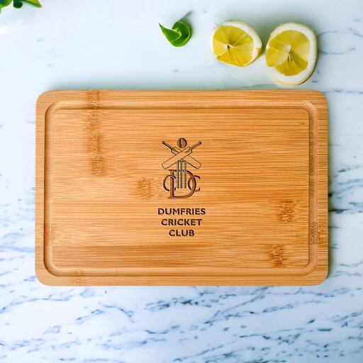 Dumfries Cricket Club Wooden Cheeseboards/Chopping Boards