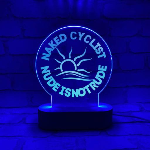 The Naked Cyclist Lightbox – Multicoloured